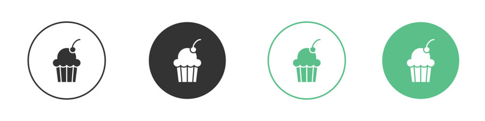 Cupcake icon element for designs