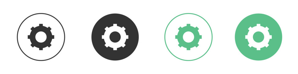 Cogwheel icon element for designs