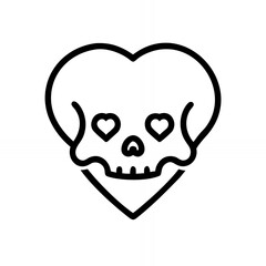 Unique Heart Shaped Skull Design With Playful Aesthetic