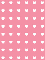 Minimal repeating heart loop pattern with balanced spacing and clean modern elegance