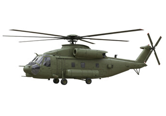 Isolated transport helicopter military version heavy duty vehicle armed forces for defense