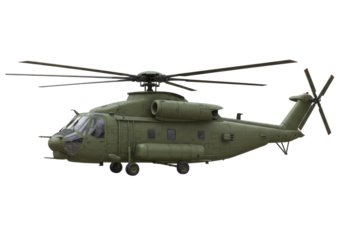 Isolated transport helicopter military version heavy duty vehicle armed forces for defense