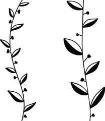 black and white vines background 