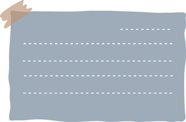 A piece of torn Grey striped paper with tape