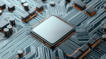 Macro View of Digital Innovation with Cutting-Edge Silicon Microprocessors and Intricate Circuits