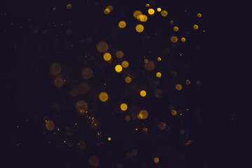 Gold bokeh blurred luxury