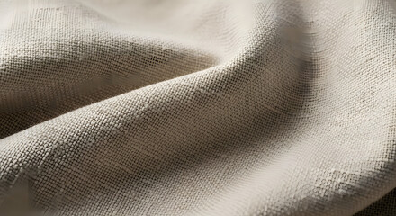 Textured Fabric Closeup with Gentle Folds.
