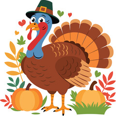 Thanksgiving Day T Shirt Vector Illustration for Fall Apparel