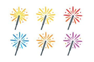 Eco symbols on leaves for sustainability awareness. Set of 6 vector illustration