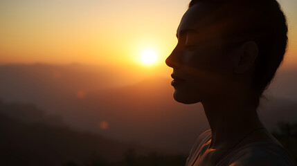 Serene Meditation at Sunrise