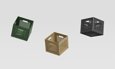 캠핑 또는 우유 보관용 플라스틱 유틸리티 박스 Camping or Milk Plastic Utility Boxes for Storage