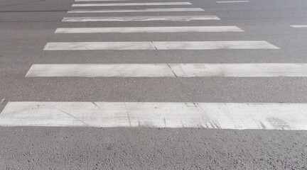 A white line is painted on the road