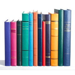 Stacked colorful books