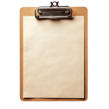 Blank Clipboard Ready for Notes and Creative Ideas, on the transparent background. Transparent PNG
