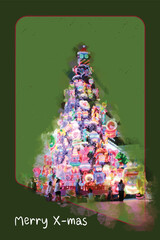 a present christmas tree 1