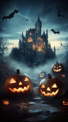 Jack lantern kingdom in Halloween party 
