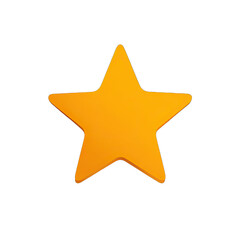 Obraz premium Solid, bright orange star graphic