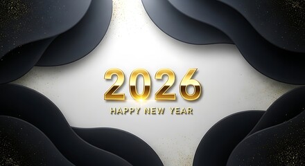 word cloud for business concept happy new year 2026