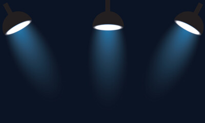 Single spotlight beam illuminating dark space.  Bright white spotlight shines downward in darkness, creating a dramatic focused beam of light ideal for theater, stage, or product background concepts.
