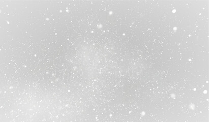 Realistic Falling Snow PNG Holiday Snowflake Effect