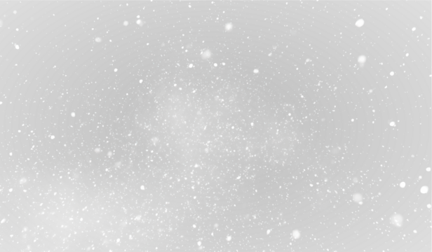 Realistic Falling Snow PNG Holiday Snowflake Effect