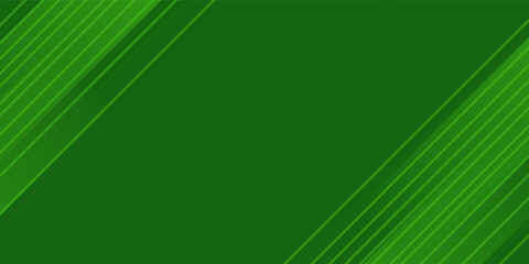 Fototapeta premium Abstract green sporty background template vector with shiny lines and lights. Green background with strong pattern design.