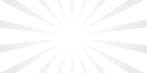 Grey and white rays background, starburst background, grey abstract sun rays.