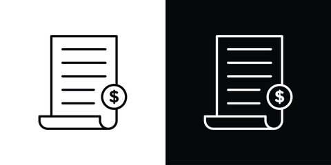 Tax icon vector illustration. editable stroke icon.
