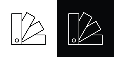 Swatchbook icon vector illustration. editable stroke icon.