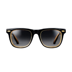 Fototapeta premium Black Framed Sunglasses with Gold Detail