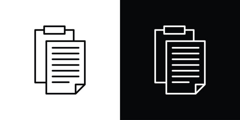 Paste icon vector illustration. editable stroke icon.