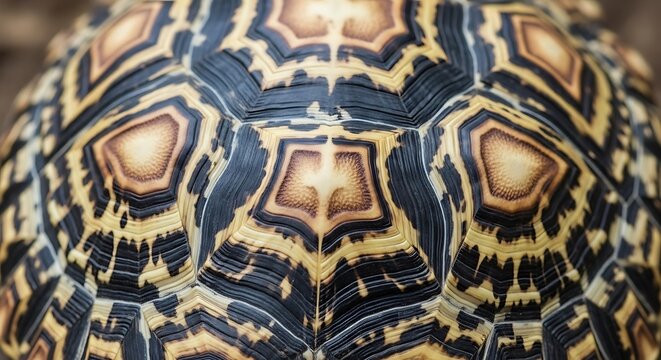 Closeup of a Turtle Shell Pattern.