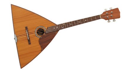 Isolated balalaika instrument traditional music culture folk Russia stringed musical instrument