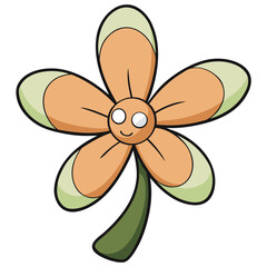 Aero petal on white background