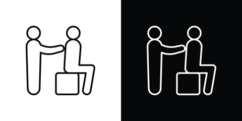 Massage icon vector illustration. editable stroke icon.