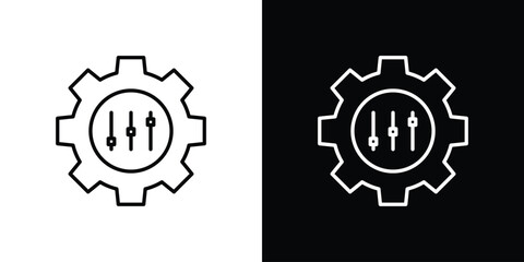 Mass customization icon vector illustration. editable stroke icon.