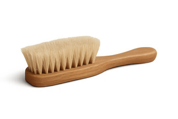 Wooden scrub brush with natural bristles, ideal for cleaning, scrubbing, household chores, or kitchen and bathroom use