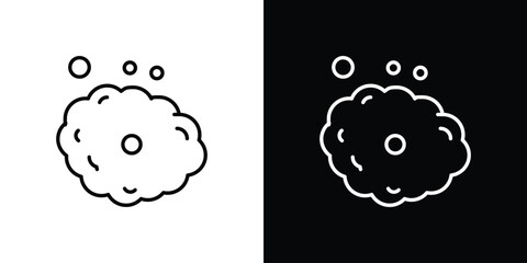 Foam icon vector illustration. editable stroke icon.