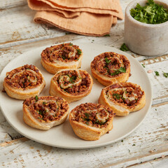 Puff pastry with smoked tofu