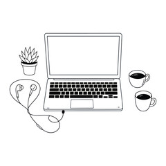 Freelancer Life Vector Doodle