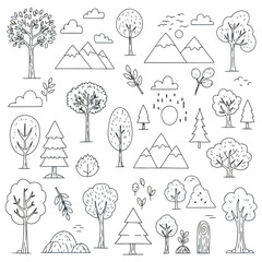 Eco Nature Doodle Vector