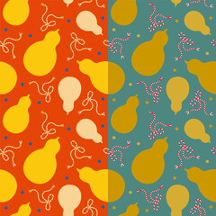 ひょうたんパターン 和風デザイン 背景素材