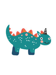vector illustration adorable jurassic reptile