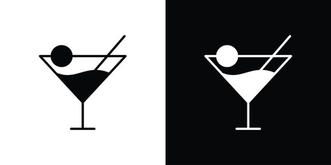 Citrus Glass icon glyph vector Illustration