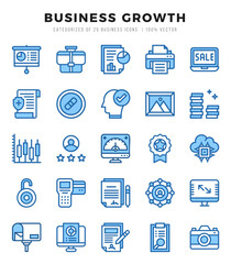 Business Growth icon pack for your website. mobile. presentation. and logo design.