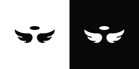 Angel icon glyph vector Illustration