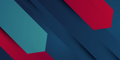 Abstract arrow concept background with dark blue and red color pattern design. Simple dynamic shapes element concept. Eps10 vector