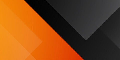 Abstract orange and gray square papercut theme background. Overlap pattern background design. Eps10 vector