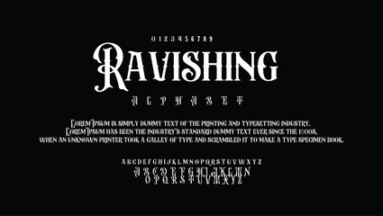 ravishing  premium luxury elegant alphabet letters and numbers. Vintage wedding typography classic serif font decorative vintage concept. Creative vector illustration.	
