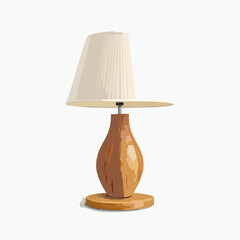 Elegant table lamp isolated on white background for home interior design